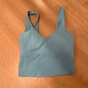 Teal size zero align tank Lulu lemon